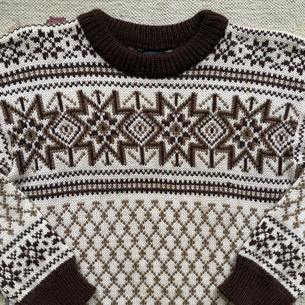 Dale of Norway Brown and Cream Sweater